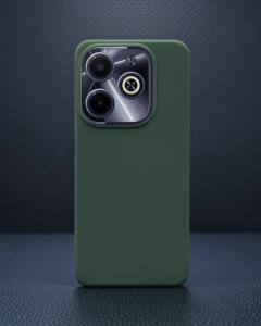 İnfinix Hot 40i Kılıf - First Silikon - Koyu Yeşil
