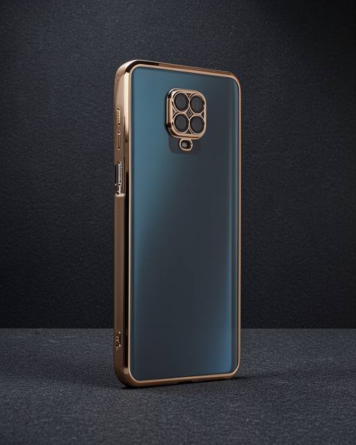 Xiaomi Redmi Note 9 Pro Kılıf Razer Lensli Silikon - Gold