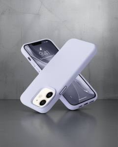 Apple İphone 12 Kılıf Nano İçi Kadife Silikon - Lila