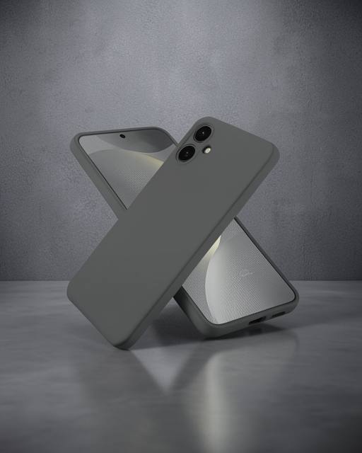 Samsung Galaxy A06 Kılıf First Silikon - Gri
