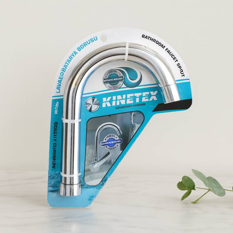 Lavabo Batarya Borusu (Krom Kaplama, Süzgeçli Uç)