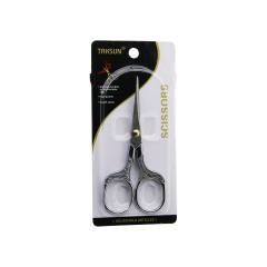 Bıyık Berber Makası 128x57 mm Çiçek Baskılı Sap