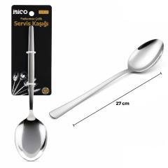 Krom Metal Servis Kaşığı 27 cm
