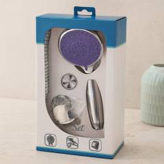 Krom Fonksiyonlu Duş Başlığı Metal Hortum Mafsal