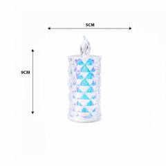 LED mum kristal plastik küçük boy pilli