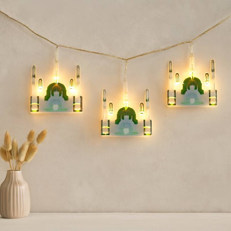 Ramazan Perde LED Işık 3m (Fişli, Eklemeli) Camii Yıldız