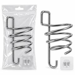 Krom Metal Fön Makinesi Askısı Yapışkanlı