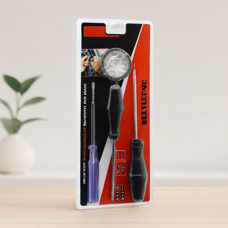 4 Parça Tornavida & Çok Amaatlı Set (Düz+Yıldız, Kontrol Kalemi, Elektrik Bantı)